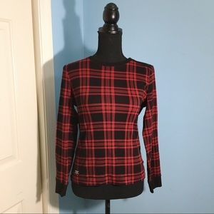 Ralph Lauren Red & Black Plaid Long Sleeve Size M